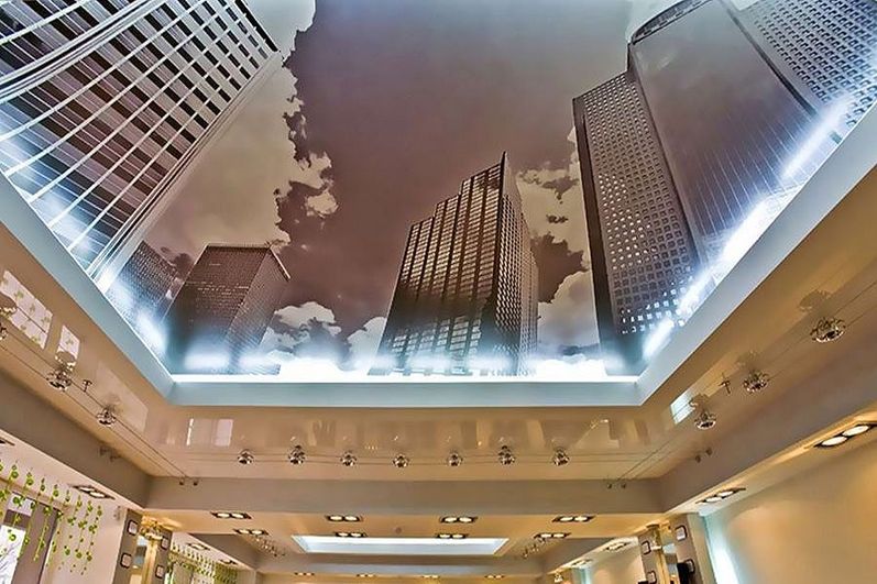 Spanndecke mit Fotodruck - Motiv: Großstadt