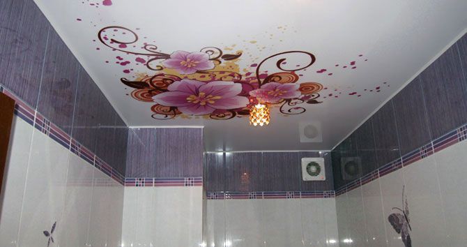 Spanndecke mit Fotos | Fotodruck für die Decke - Blumenmotiv