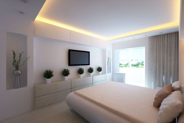 Mehrstufige Spanndecke, für Schlafzimmer, oder andere Räumlichkeiten