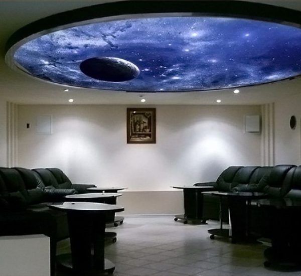 Stretch ceiling with photos, we also offer the perfect solution for walls - Motif: Space