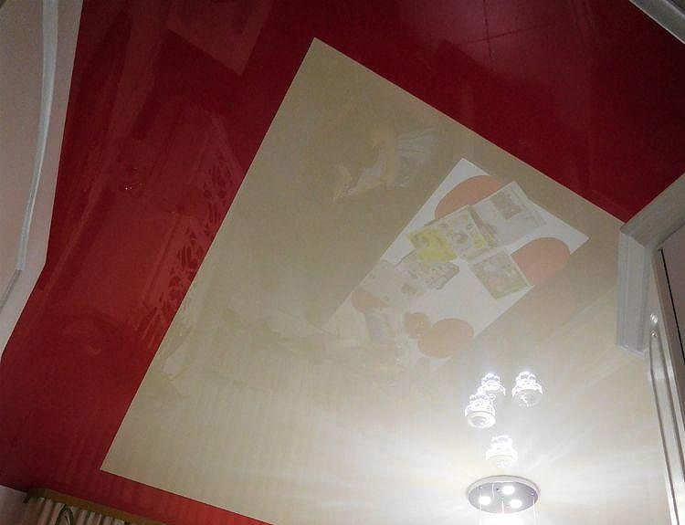 Spanndecken in Glanz - farbig